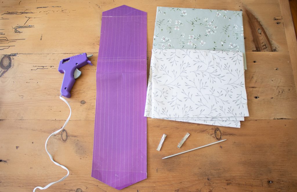 supplies needed to sew a fabric hair bow