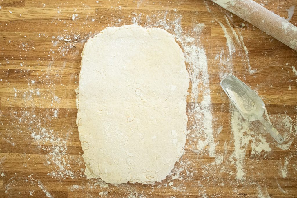 folding dough for biscuits