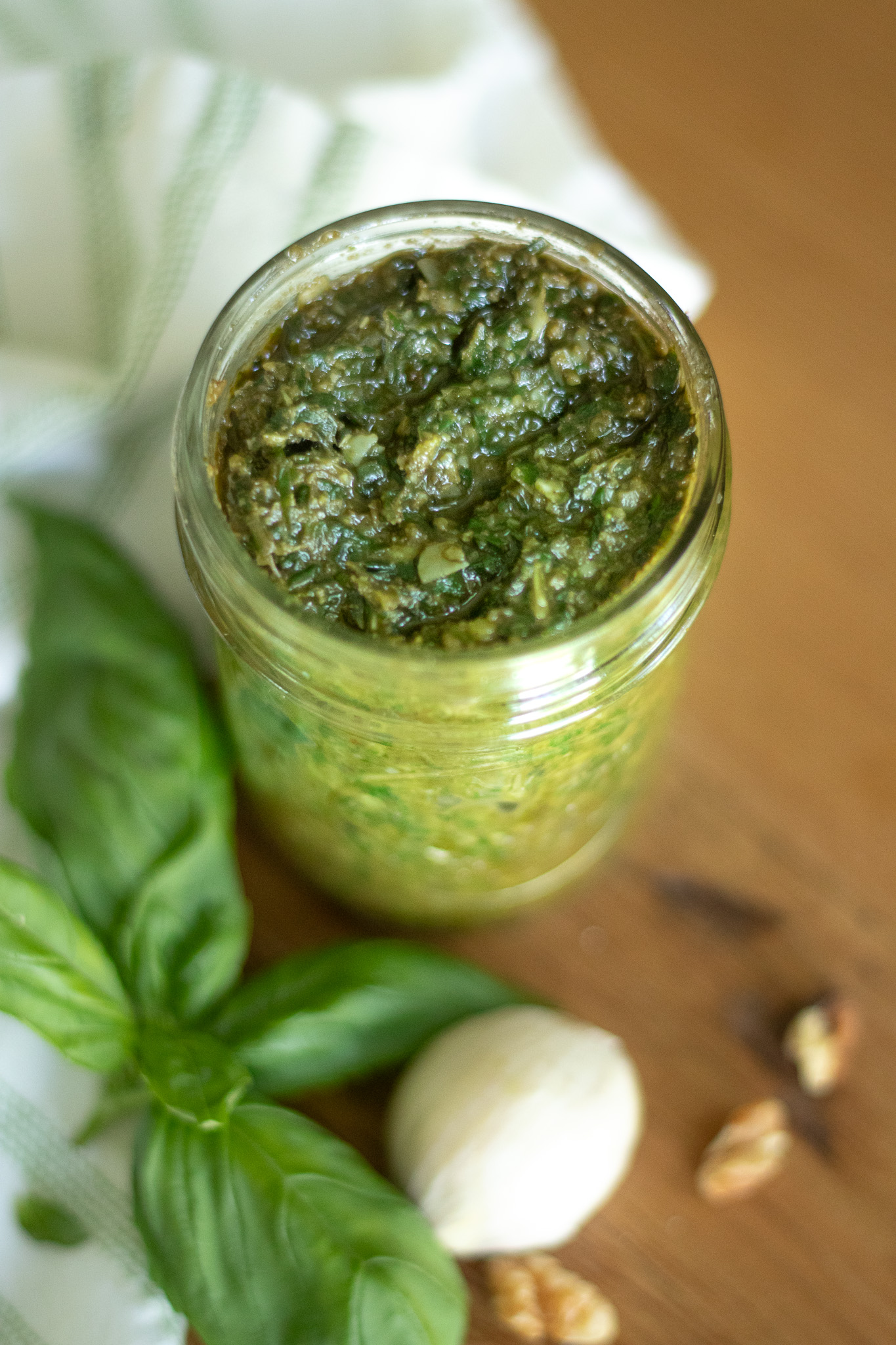 The Best Fresh Garden Basil Pesto with Walnuts The Homestyle Cottage