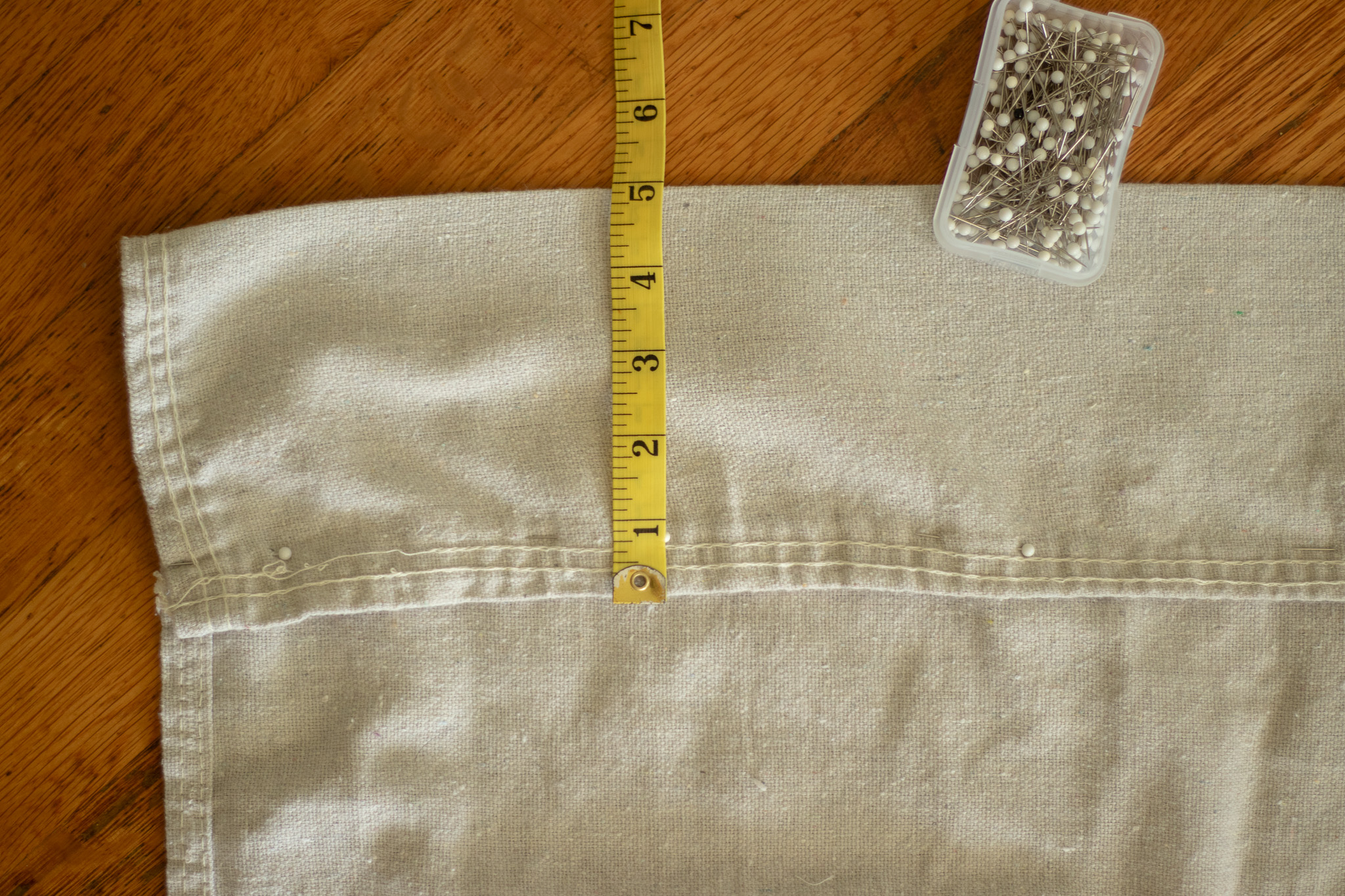 Easy DIY Gathered Drop Cloth Curtains Sewing Tutorial The Homestyle Cottage